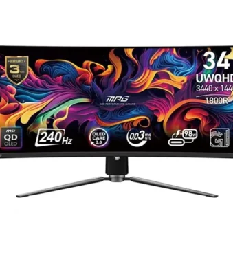 MSI MPG 341CQPX QD-OLED 34-inch Curved OLED Gaming Monitor