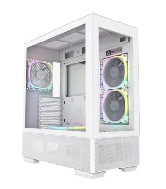 Montech Sky Two Argb Atx Mid Tower Cabinet (Pristine White)