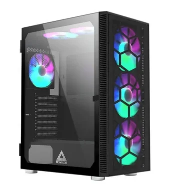 Montech X3 Glass RGB (ATX) Mid Tower Cabinet (Black)