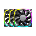 Montech AX120 PWM ARGB Black Case Fan (3 Pack)