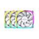 Montech AX120 PWM ARGB Case Fan White Triple Pack
