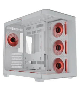 Dawg Y 820 ARGB ATX Mid Tower Case – White