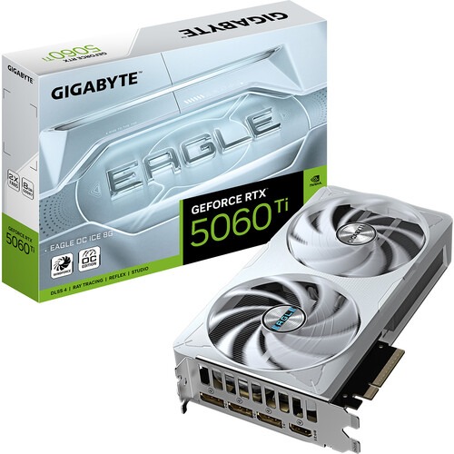 Gigabyte GeForce RTX 5060 Ti Eagle OC ICE 8GB GDDR7 Graphic Card (GV-N506TEAGLEOC ICE-8GD)