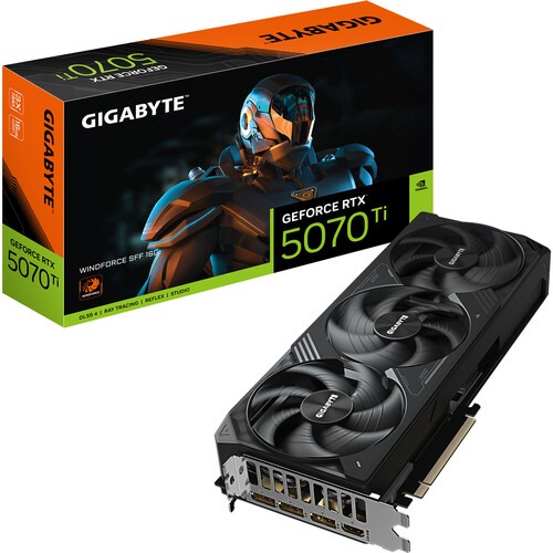 Gigabyte GeForce RTX 5070 Ti Windforce SFF 16GB Graphics Card (GV-N507TWF3-16GD)