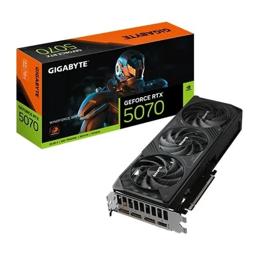 Gigabyte RTX 5070 Windforce SFF 12GB GDDR7 Graphic Card (GV-N5070WF3-12GD)