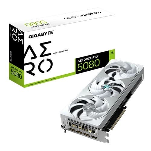 Gigabyte RTX 5080 Aero OC SFF 16GB GDDR7 Graphics Card (GV-N5080AERO OC-16GD)