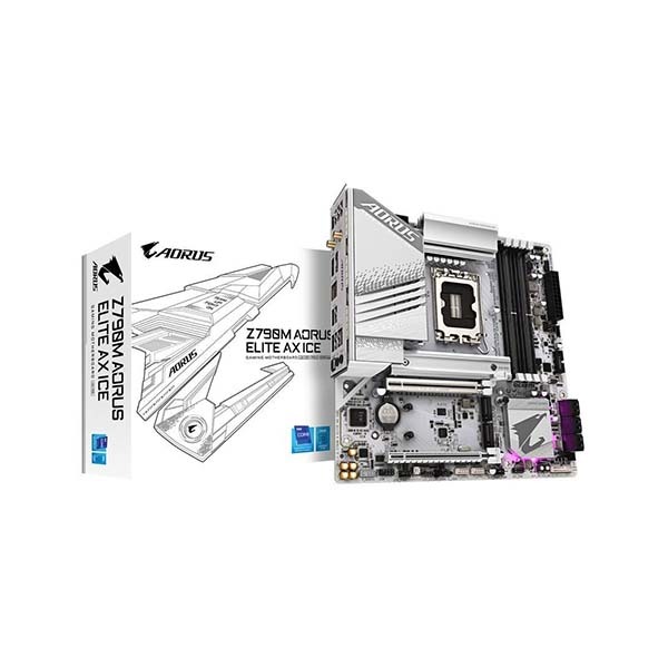 Gigabyte Z790M Aorus Elite AX ICE DDR5 Gigabyte-Z790M-Aorus-Elite-AX-ICE-DDR5-