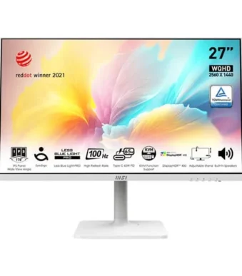 MSI Modern MD272QXPW 27 Inch Business Monitor (White)