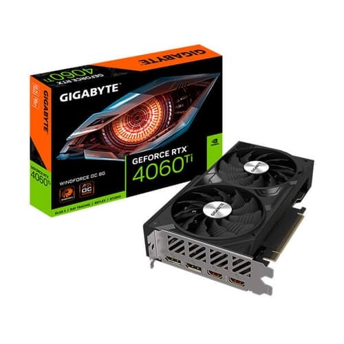 Gigabyte RTX 4060 Ti Windforce OC 8GB Graphics Card (GV-N406TWF2OC-8GD)