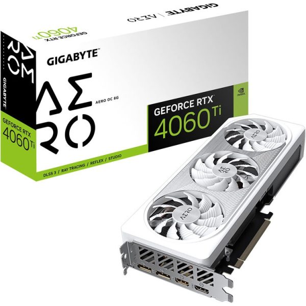 GIGABYTE GEFORCE RTX 4060 TI AERO OC 8GB GDDR6 Graphic Card (GV-N406TAERO OC-8GD)