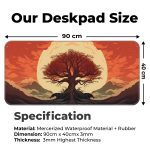 Red Tree Abstract - XXL Mousepad - Image 2