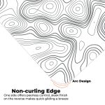 White Topography - E-XL Mousepad - Image 5