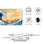 Sea Waves Abstract - E-XL Mousepad - Image 4