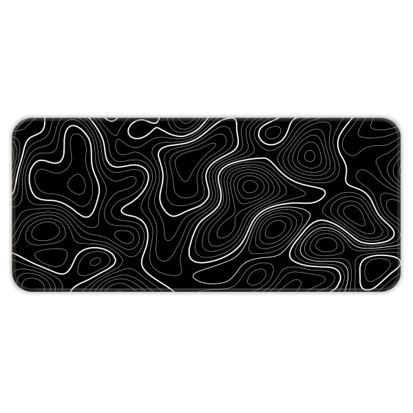 Black Topography - E-XL Mousepad