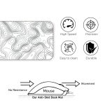 White Topography - E-XL Mousepad - Image 4