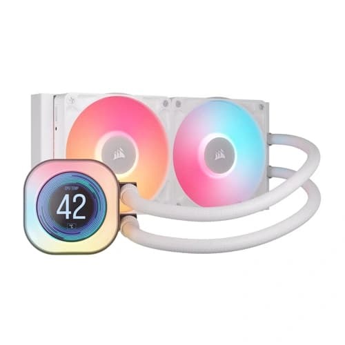 Corsair iCUE LINK Titan 240 RX LCD RGB White CPU Liquid Cooler (CW-9061025-WW)