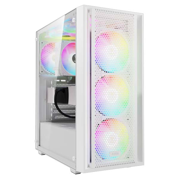 Gamdias Aura GC2 Elite WH V2 ARGB ATX Mid Tower Cabinet (White)