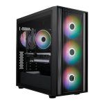 Cooler Master MasterBox 600 ARGB Tempered Glass ATX Cabinet Black - Image 2