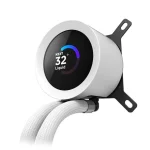 NZXT Kraken Plus 360 RGB 360mm AIO Liquid Cooler With 1.54″ LCD (White)