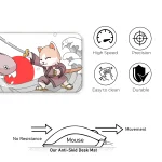 Japanese Cat - White - E-XL Mousepad - Image 4