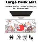 Japanese Cat - White - E-XL Mousepad - Image 6