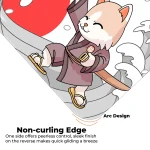 Japanese Cat - White - E-XL Mousepad - Image 5