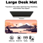 Mountains Art - Orange - E-XL Mousepad - Image 6