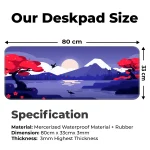 Mountains Art - Purple - E-XL Mousepad - Image 2