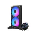 Cooler Master MasterLiquid Atmos II LCD 240mm CPU Liquid Cooler Black - Image 2