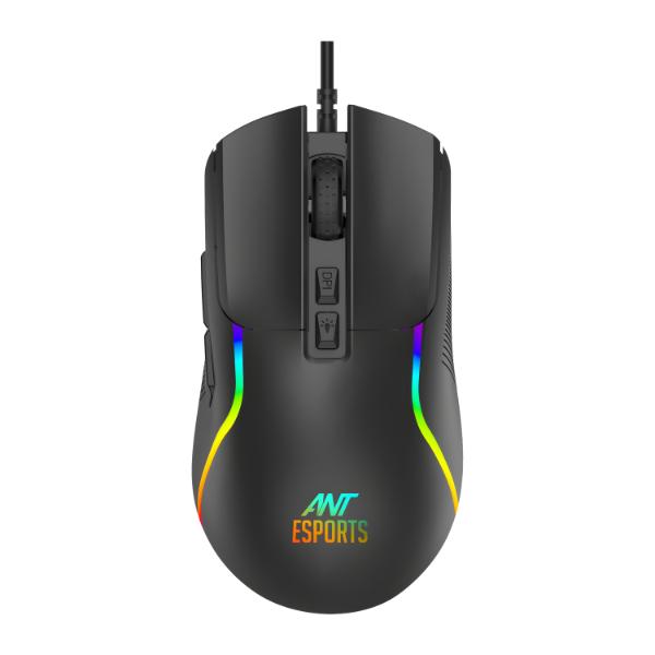 Ant Esports GM380 12800DPI RGB Wireless Gaming Mouse Black