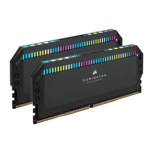 Corsair DOMINATOR PLATINUM RGB 32GB (2x16GB) DDR5 DRAM 6000MHz CL36 Intel XMP Memory Kit Black (CMT32GX5M2E6000C36)