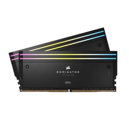 Corsair Dominator Titanium RGB 32GB (16GBx2) 7200MHz CL34 DDR5 RAM (CMP32GX5M2X7200C34)