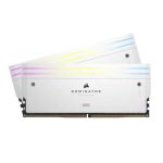 Corsair Dominator Titanium RGB White 32GB (16GBx2) 7200MHz CL34 DDR5 RAM (CMP32GX5M2X7200C34W)