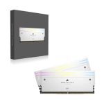 Corsair Dominator Titanium RGB White 32GB (16GBx2) 7200MHz CL34 DDR5 RAM (CMP32GX5M2X7200C34W) - Image 3