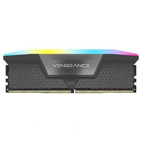 Corsair Vengeance RGB 16GB (16GBX1) DDR5 6000MHz CL36 Desktop RAM Grey (CMH16GX5M1E6000Z36)