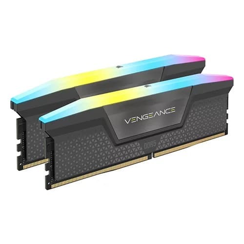 Corsair Vengeance RGB Grey 32GB (16GBx2) 6000MHz CL30 DDR5 RAM (CMH32GX5M2B6000Z30K)