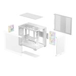 DEEPCOOL CG330 3F Micro-ATX Compact PC Case (White) - Image 3