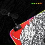 Zebronics Blaze XL RGB Gaming Mouse pad Red White - Image 2