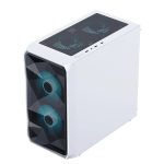 Ant Esports ICE-100 Air Mini Mesh (M-ATX) Mini Tower Cabinet (White) - Image 4