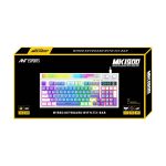 Ant Esports MK1900 RGB Wired Gaming Keyboard with Volume Knob & Alarm Clock (White) - Image 2