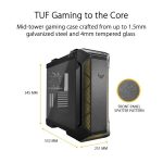 Asus TUF Gaming GT501 RGB Cabinet (Grey) - Image 2