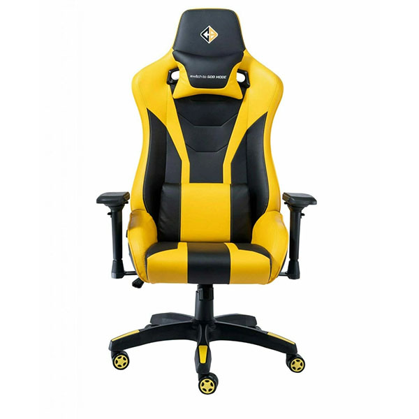 Cathedra-1-1.jpg Cosmic Byte CB-GC-03 Cathedra Gaming Chair (Black/Yellow)