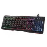 Cosmic Byte CB-GK-08 Corona Wired Gaming Keyboard, 7 Color RGB Backlit with Effects, Anti-Ghosting - Black (Rainbow LED) - Image 2