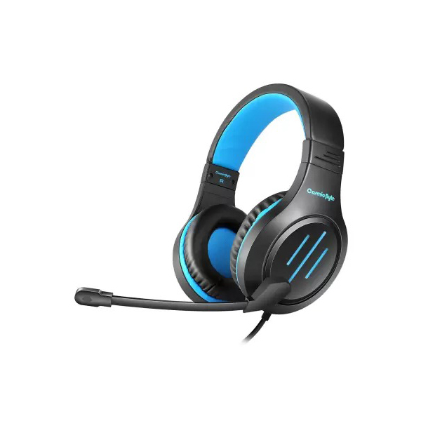 Cosmic Byte Blazar Wired Over-Ear Headphone with mic for PC, Mobiles, PS5, PS4, Xbox One, Tablets - Blue