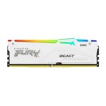 Kingston Fury Beast RGB XMP 16GB (16GBx1) DDR5 6000MHz CL30 Desktop RAM (White) - Image 2