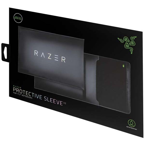 Razer 17.3″” Protective Laptop Sleeve: Scratch & Water-Resistant – Padded Interior Lining – Snag-Free Velcro – Flip-Out Mouse Mat – Classic Black (RC21-01590100-R3M1)
