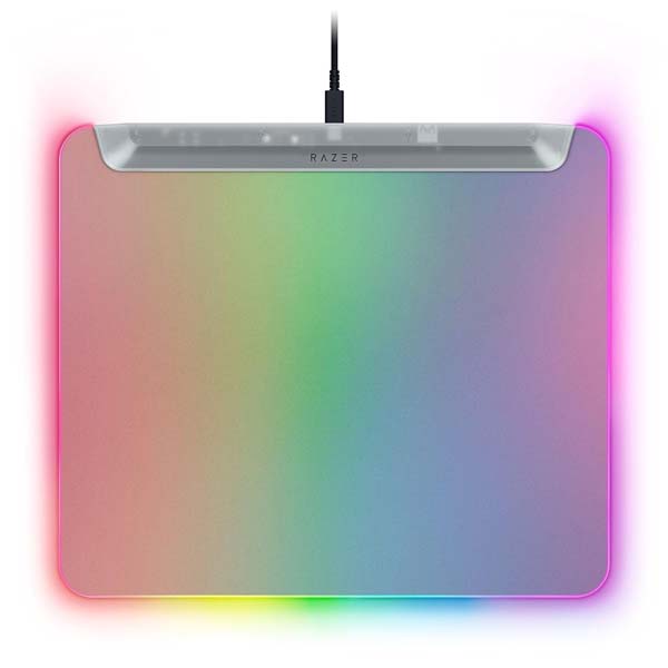 Razer Firefly V2 Pro Fully Illuminated RGB Gaming Mouse Mat (Phantom White Edition)