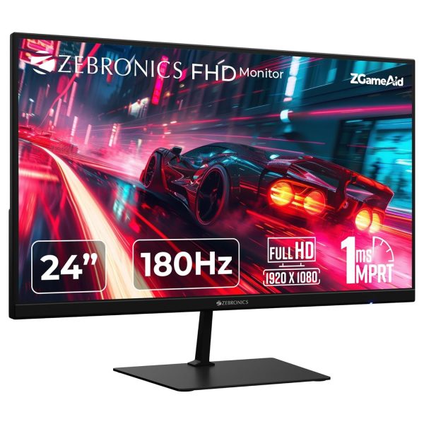 ZEBRONICS N24A 24″(60.4 cm) IPS FHD 180HZ Gaming Monitor
