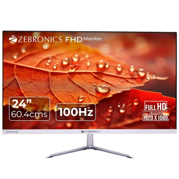 ZEBRONICS EA124 24 inch (60.4cm) 100Hz FHD 1920x1080 LED Monitor