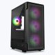 ZEBRONICS Stealth ARGB MATX Mini Tower Cabinet (Black)